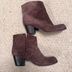 Lucky Brand Dark Brown Ankle Booties